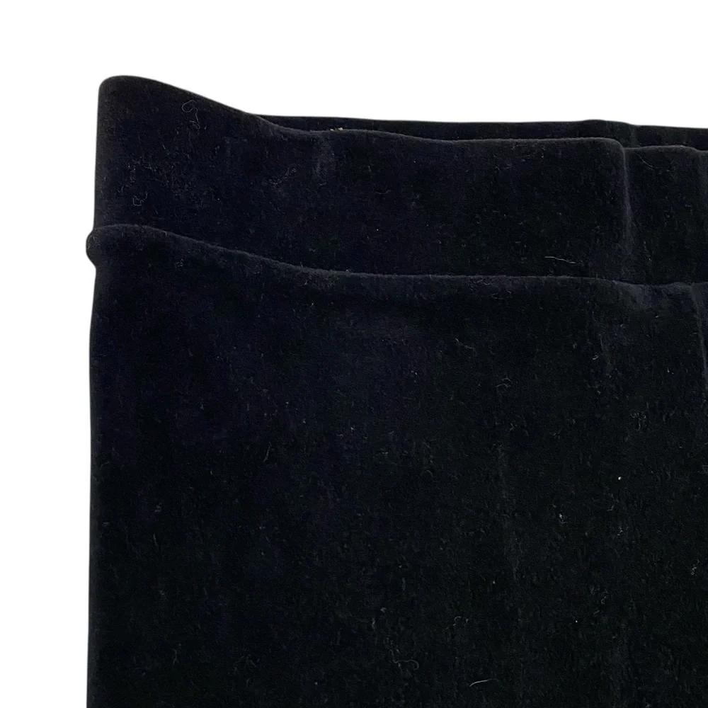 Ralph Lauren Black Velvet Leggings Pull On Slim Fit Pants Size S NWT - Picture 2 of 14